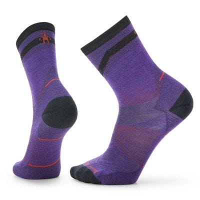Run Zero Cushion Mid Crew Pattern Socks