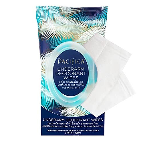 Coconut Milk & Essential Oils Underarm Deodorant Wipes