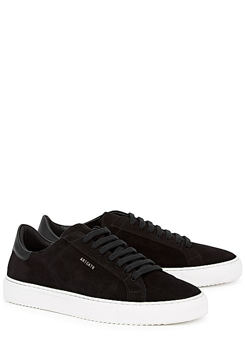 Mens black trainers with cheap white soles