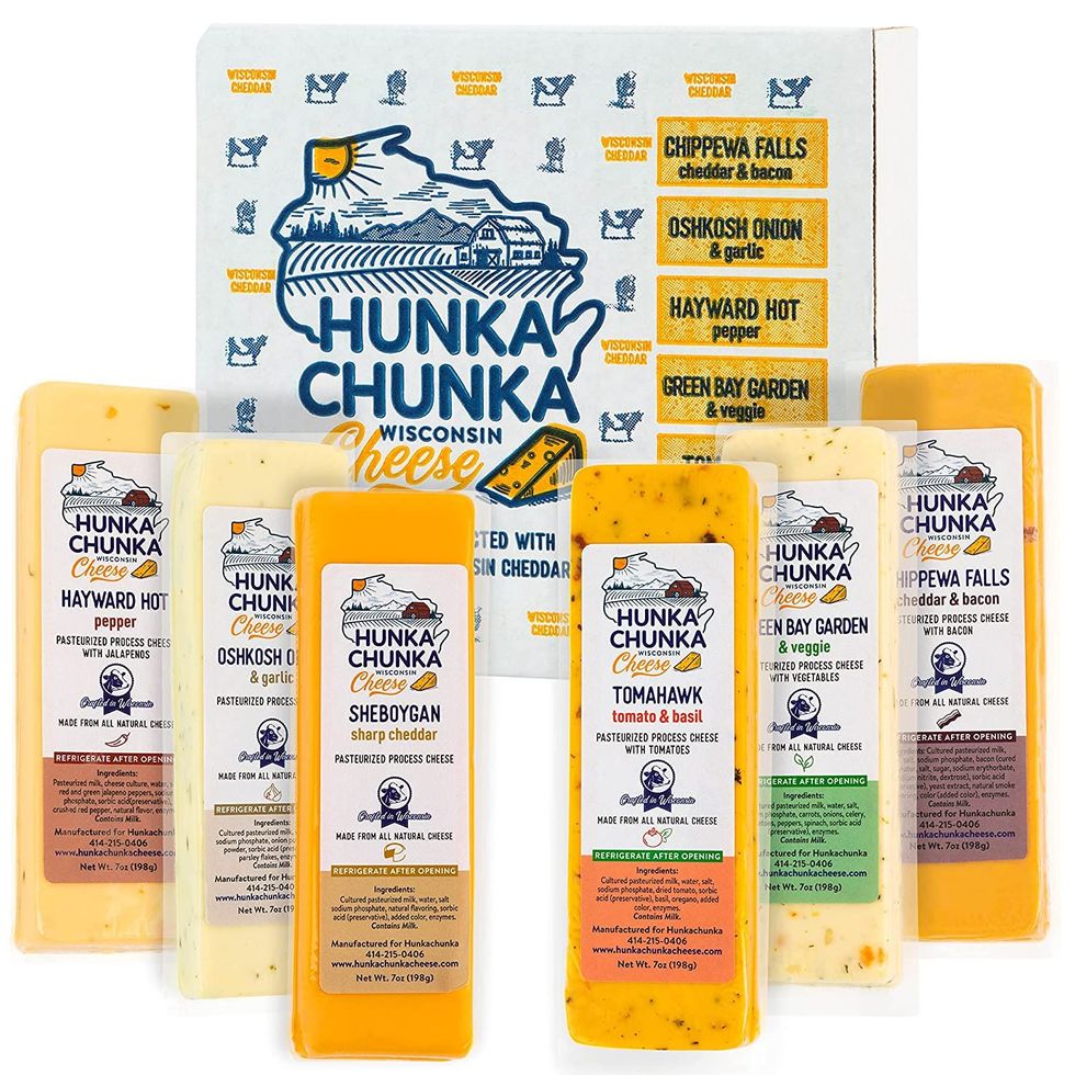 HunkaChunka Wisconsin Cheese Gift Basket