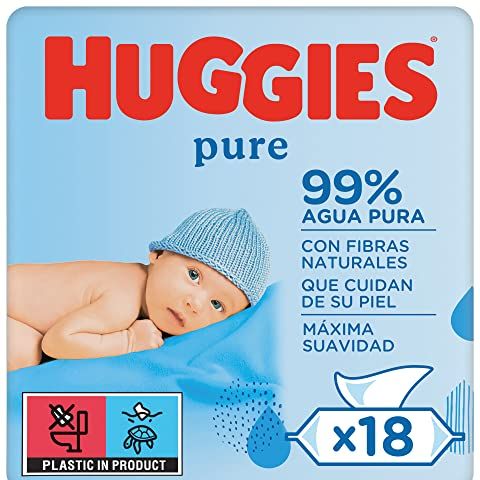 AQUAWIPES, Toallitas húmedas para bebé, 100% naturales