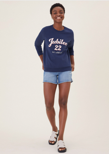 Pure Cotton Jubilee Crew Neck Sweatshirt