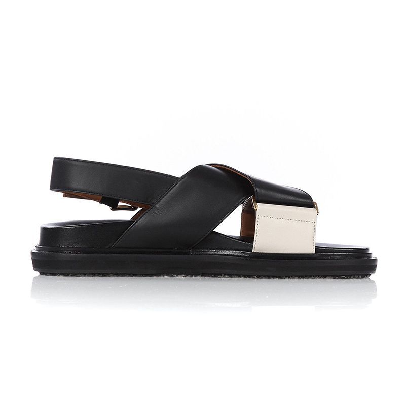 Fussbett Two-Tone Leather Sandals