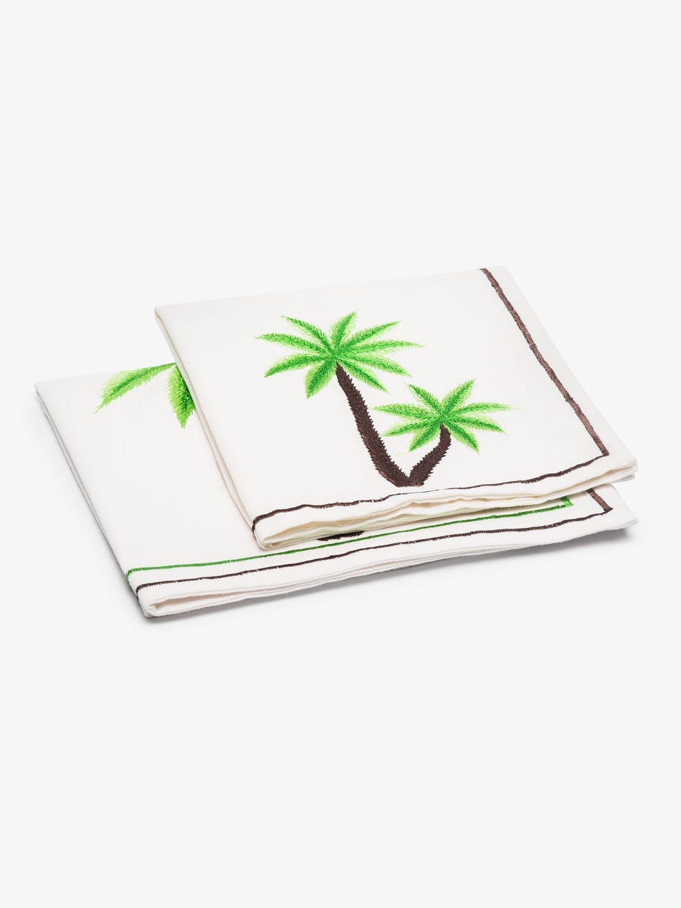 Neutral Palm Tree Placemat And Napkin Set