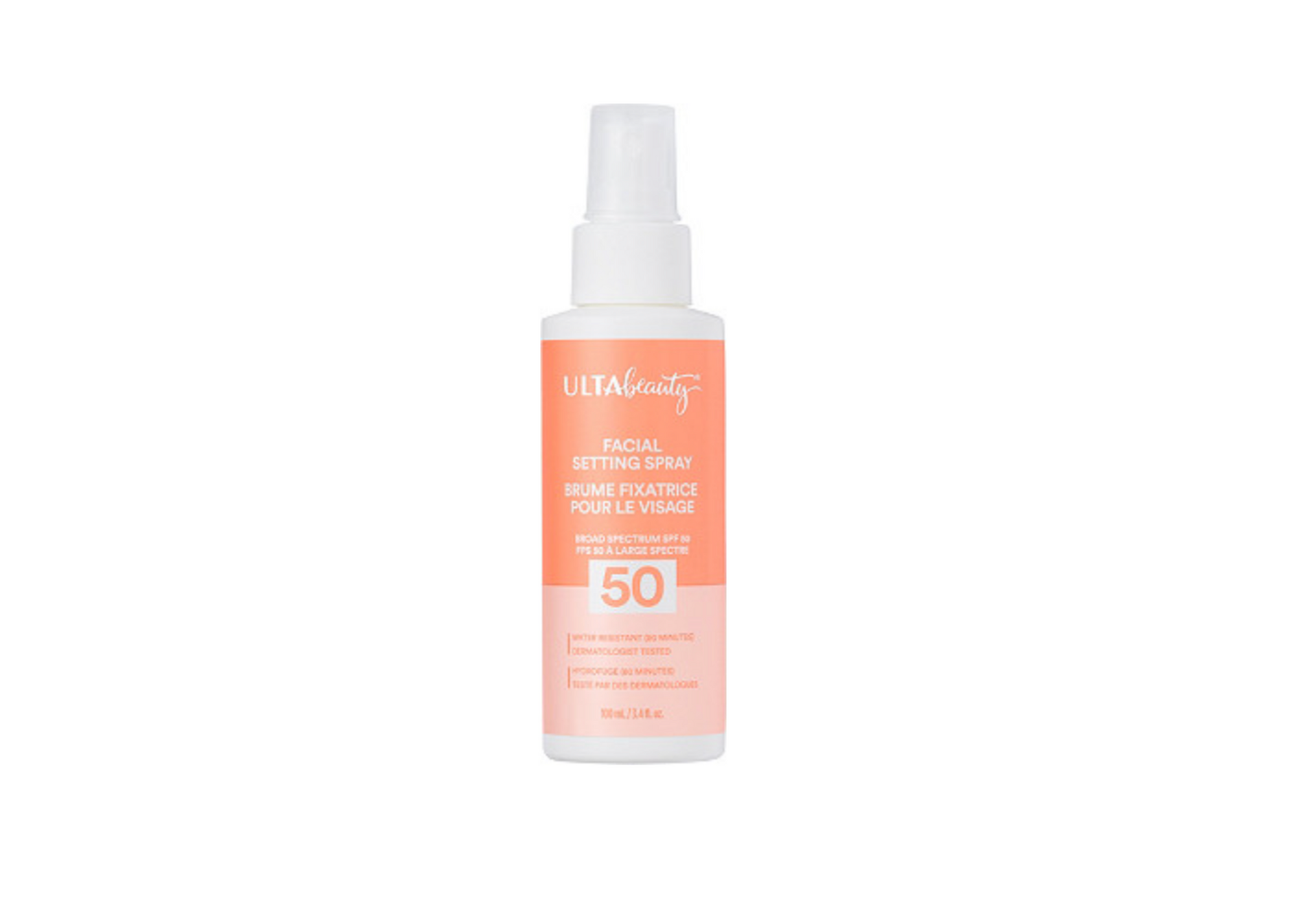 ulta beauty spf 50 sunscreen rose water setting spray