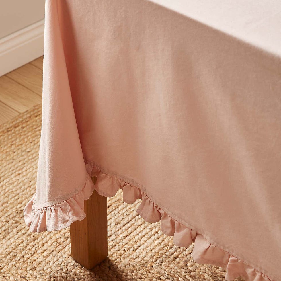 Pretty Boho Ruffle Edge Cotton Tablecloth