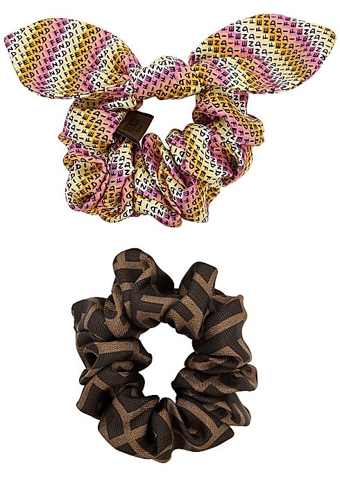 FF Printed Scrunchies - Set Of Two