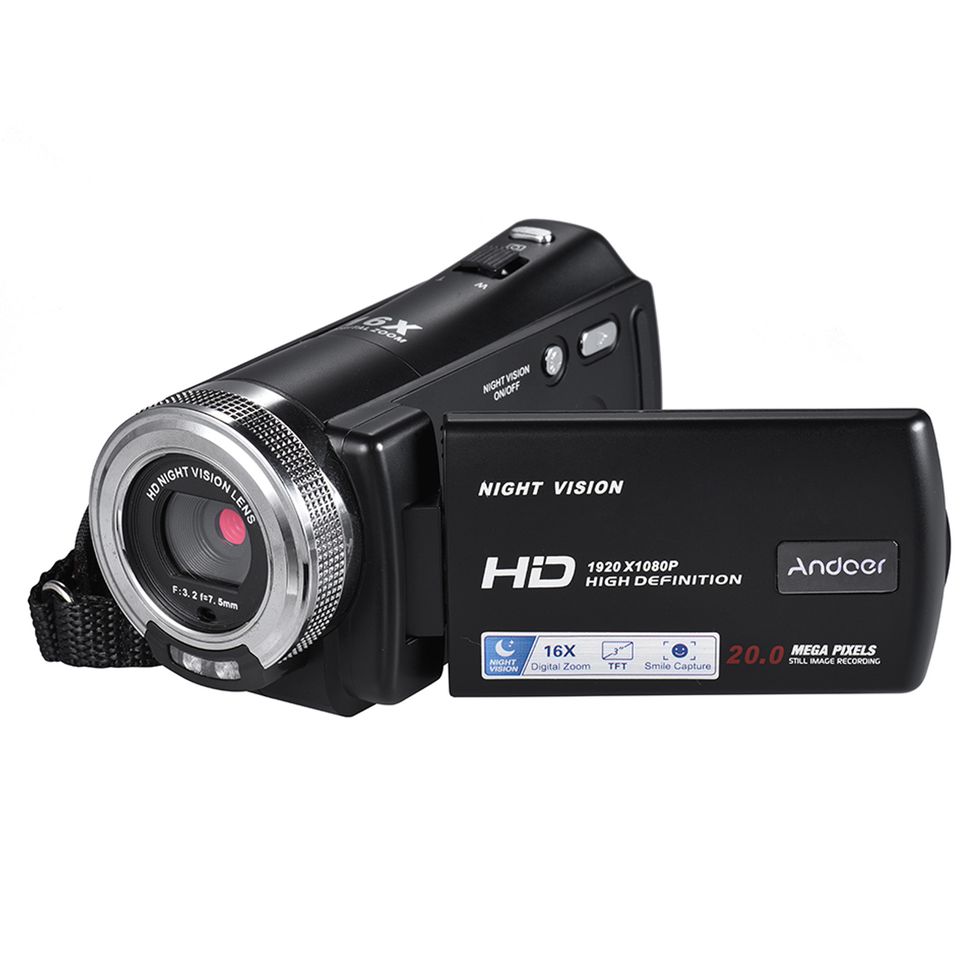 V12 1080P Full HD 16X Digital Zoom Recording Video Camera