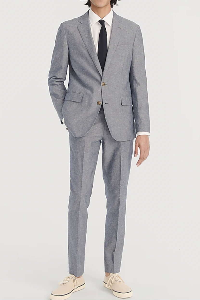 Ludlow Slim-Fit Unstructured Irish Cotton-Linen Suit Jacket 