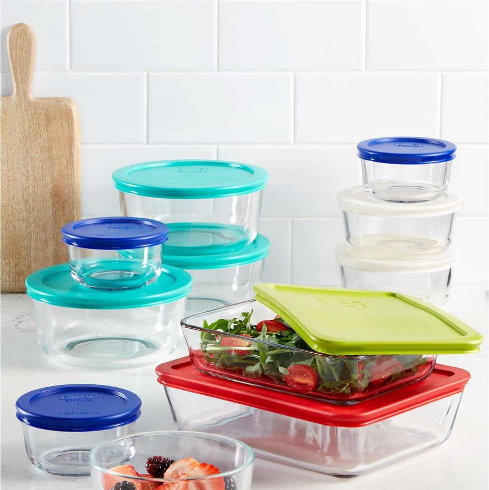 Tupperware Plastic Dry Storage Containers - 1.7 L, 4 Pieces, Multicolored