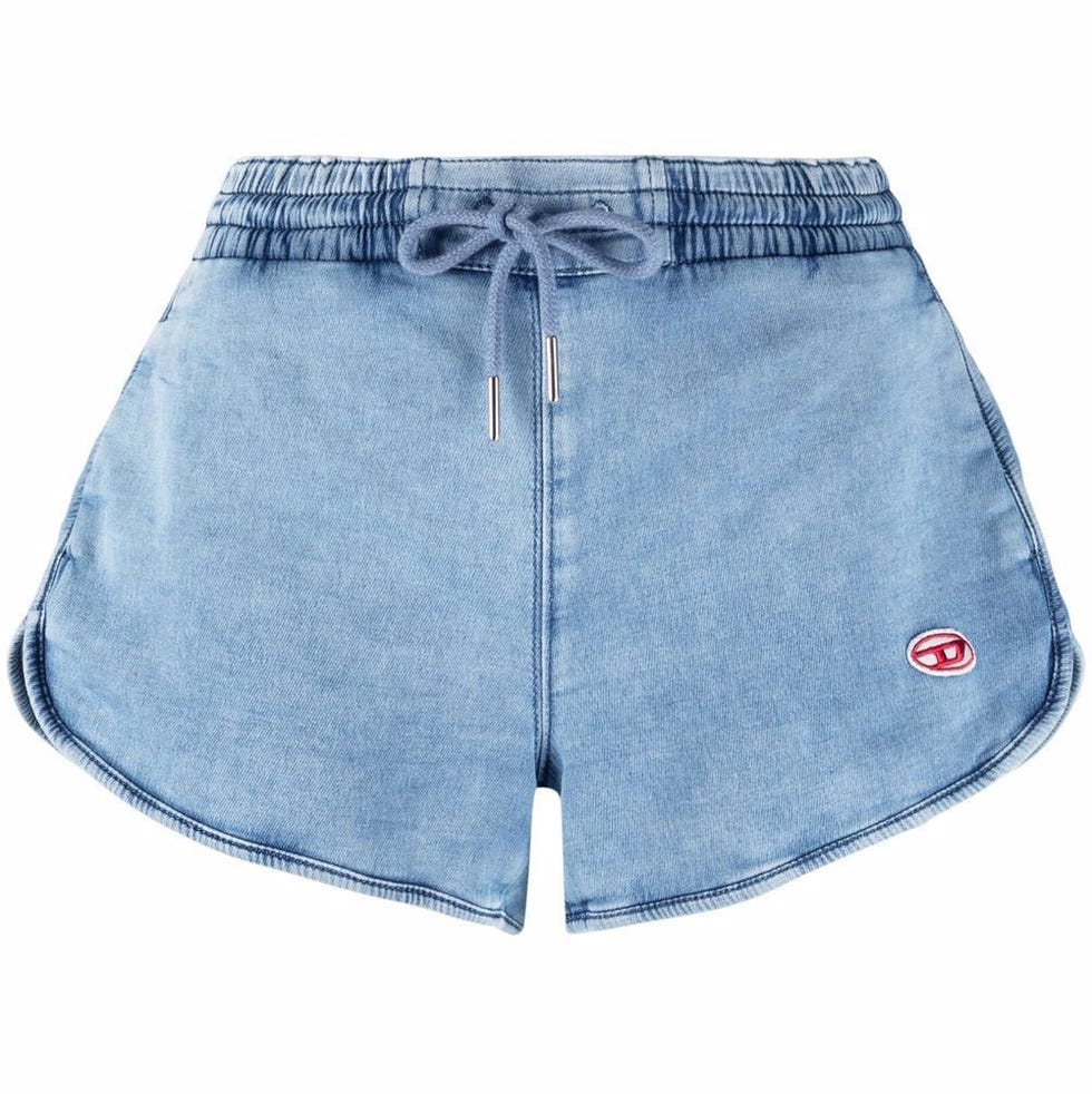 Logo Patch Drawstring Shorts Logo Patch Drawstring Shorts