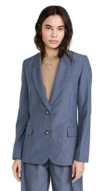 Single-Breasted Tailored Jacket