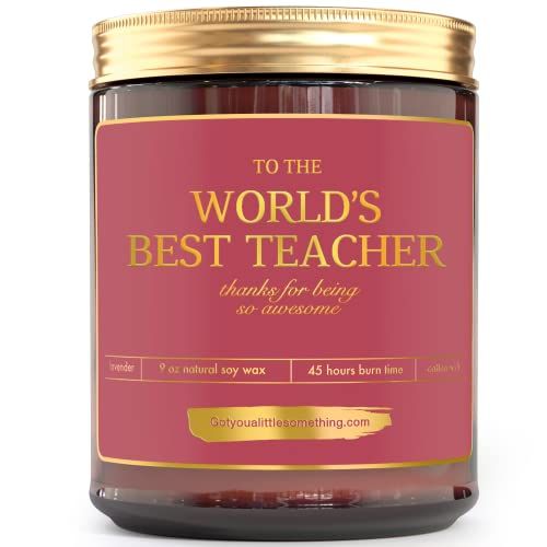 World's Best Teacher Candle
