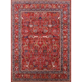 Frauke Oriental Area Rug in Red