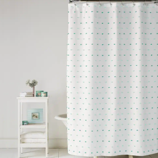 Colorful Dot Aqua Shower Curtain