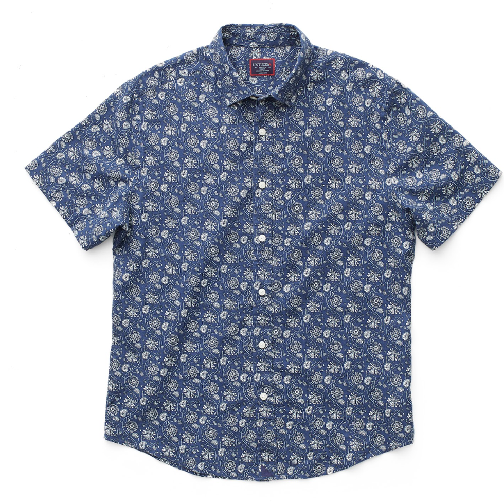 Cotton-Linen Short-Sleeve Robshaw Shirt