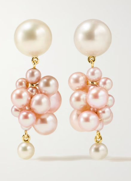 Macy's Pearl Earrings, 14k Gold Golden South Sea Pearl (11mm) and Diamond  (3/4 ct. t.w.) Stud Earrings - Macy's