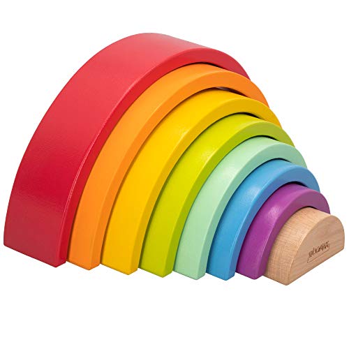 Arcoíris de madera