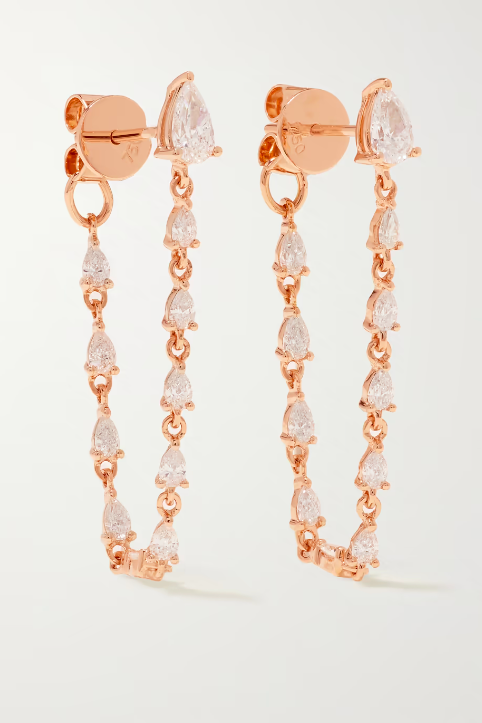 18-karat Rose Gold Diamond Earrings