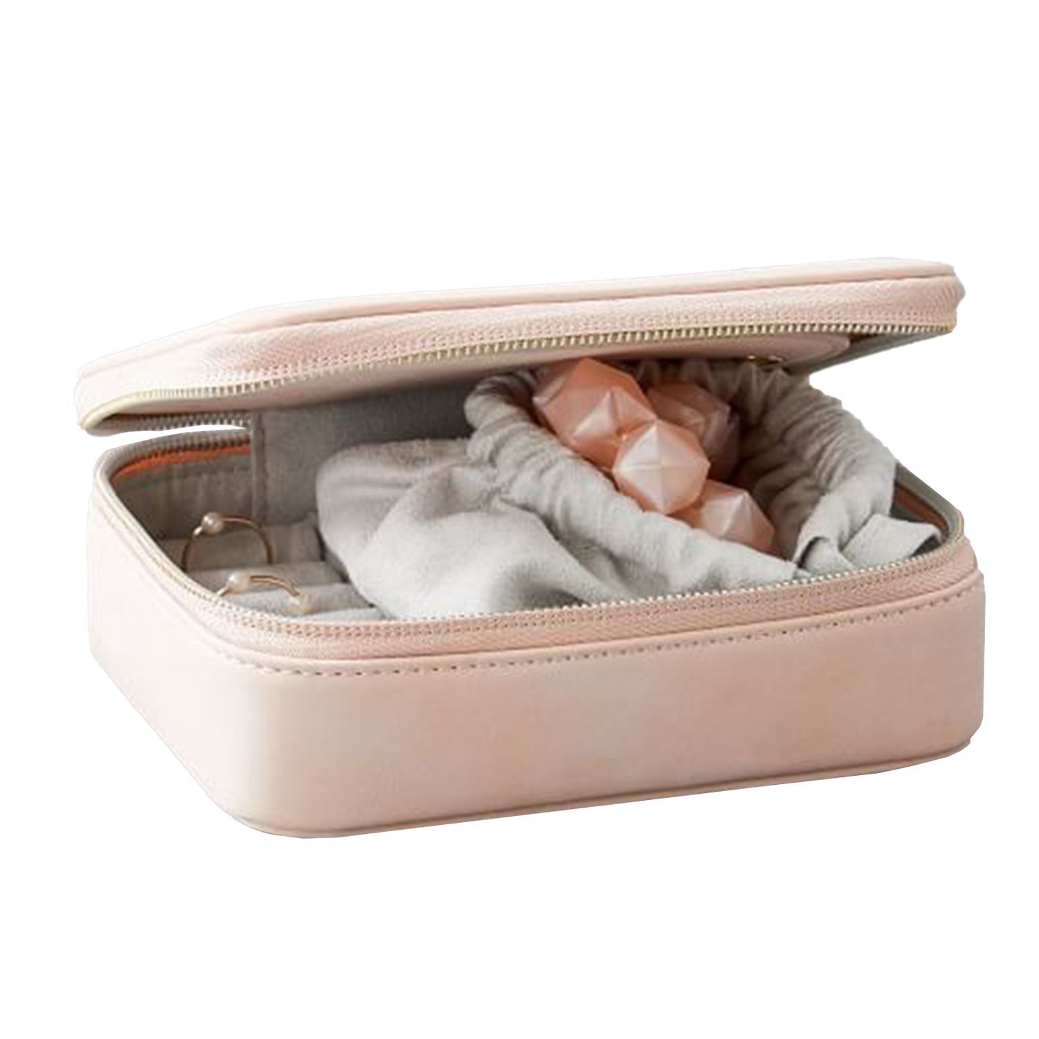 Vegan Leather Jewelry Box Pink Ecotech Luggage 