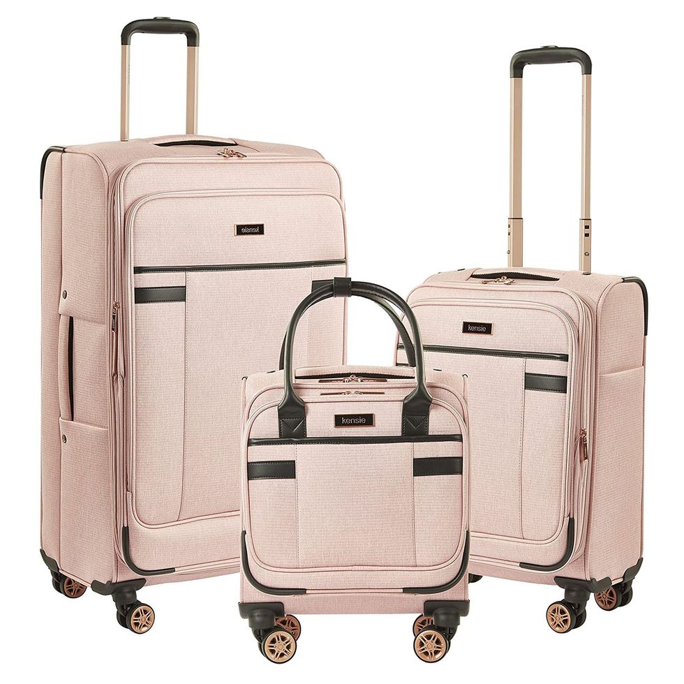 Kensie Women's  Hudson Softside 3-Piece Spinner Luggage Set