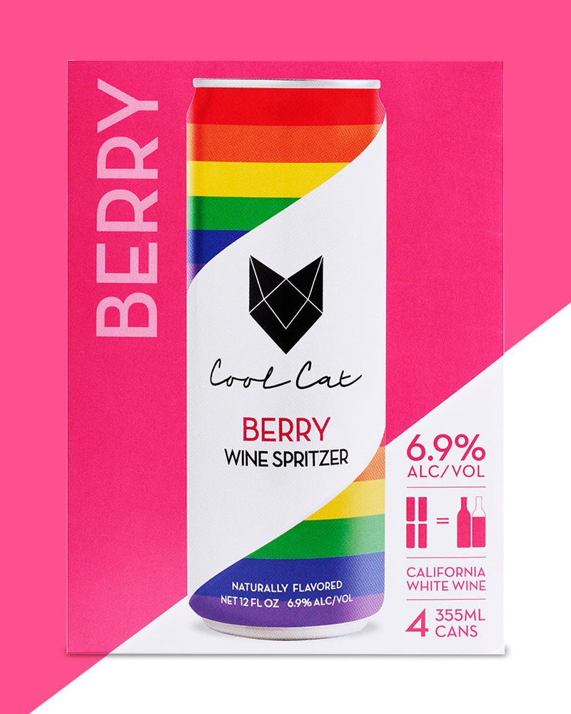 Natural Berry Flavored Canned Wine 4-Pack
