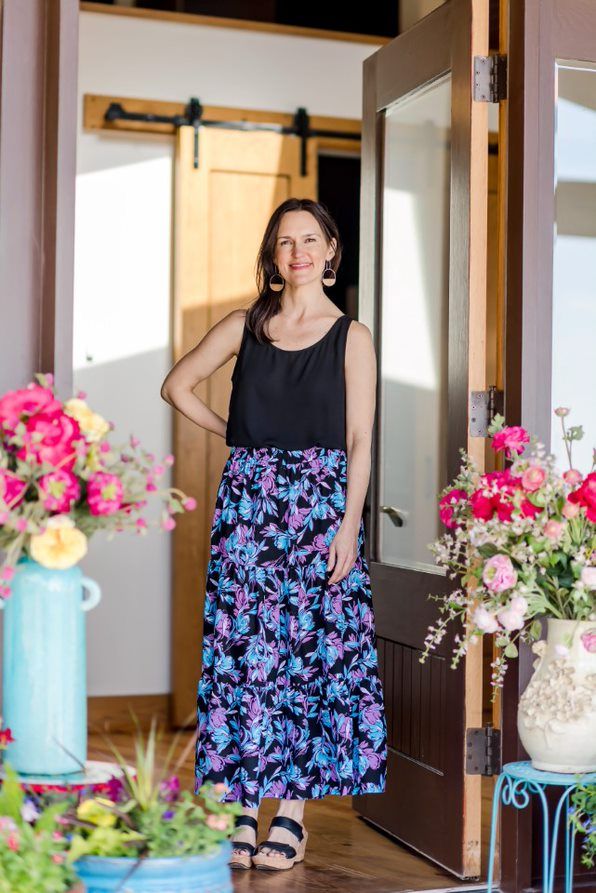 The Pioneer Woman Tiered Peasant Maxi Skirt