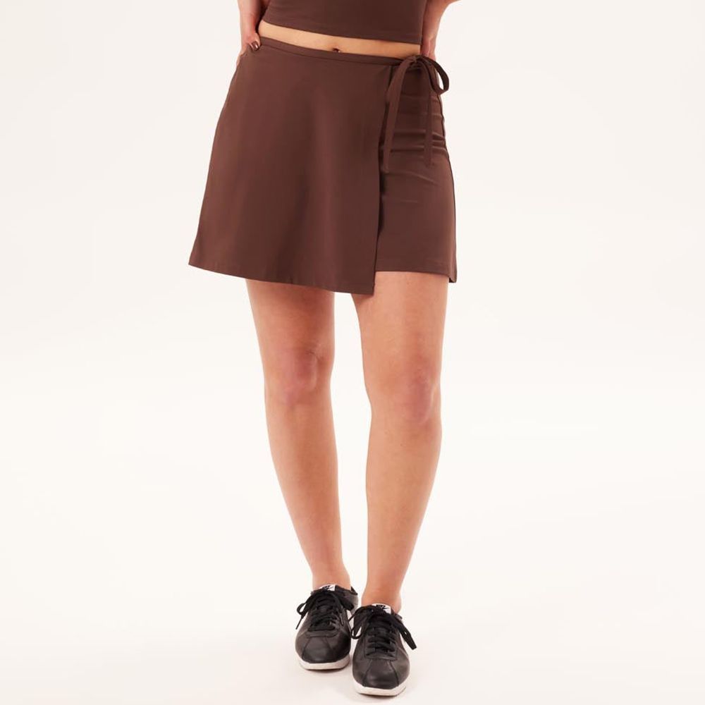 brown skorts