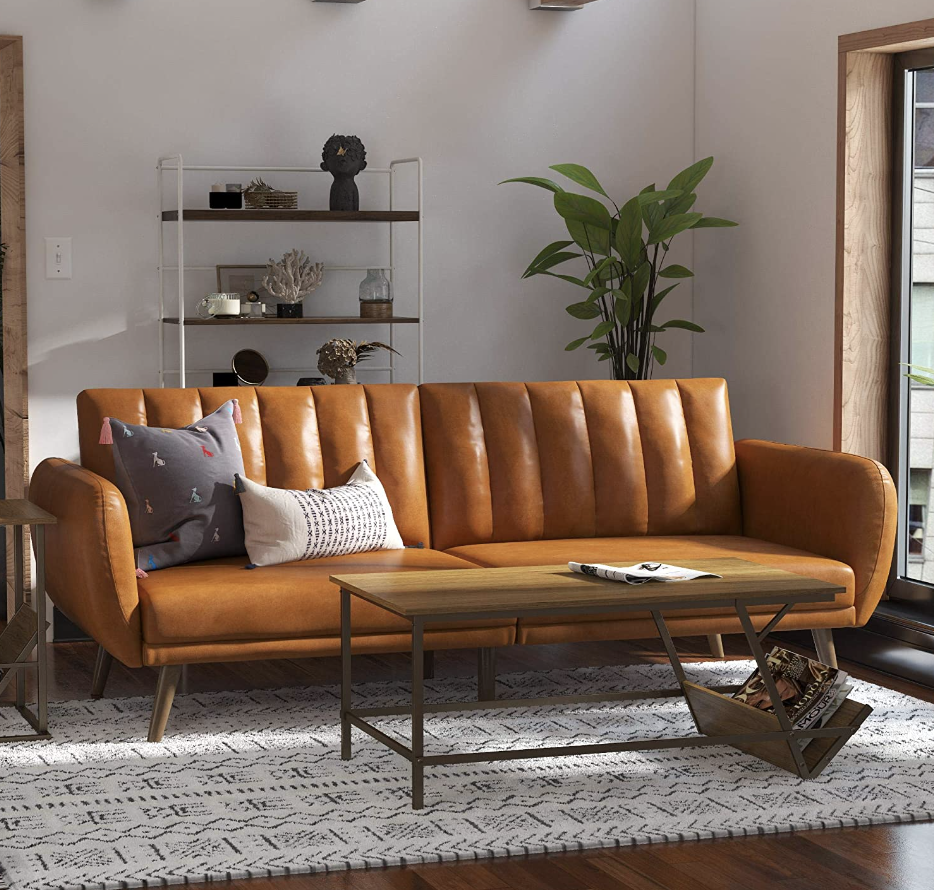 modern leather lounge