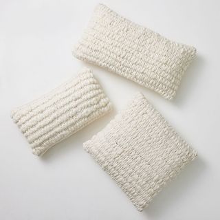 Chunky knit cushion cover