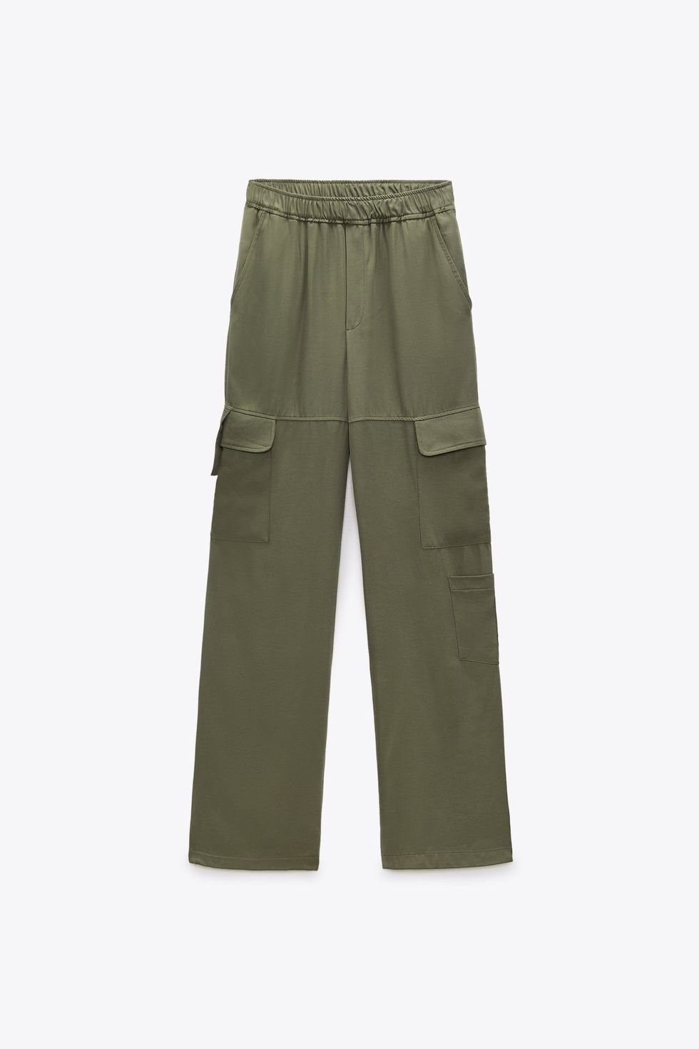 Zara Satin Cargo Pants ($40)  Cargo trousers, Cargo trousers