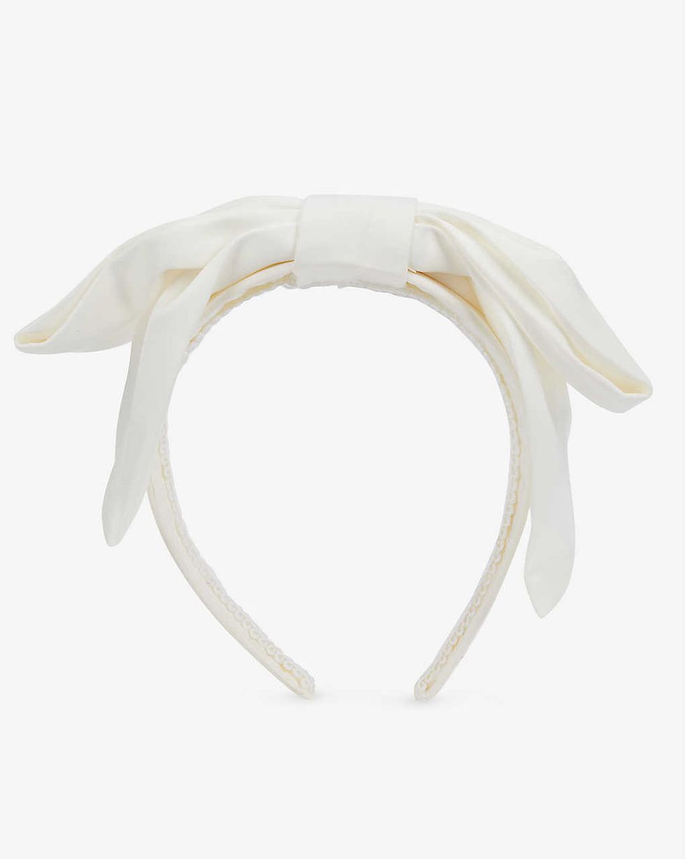 Amily Bow-Detail Stretch-Woven Headband
