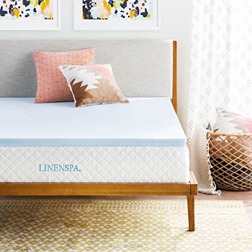 2-Inch Gel-Infused Memory Foam Mattress Topper