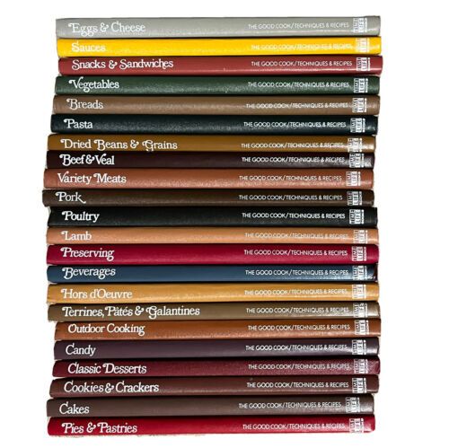 22 Time Life The Good Cook Book Series Hardcover Set Lot Meat Dessert Veggie