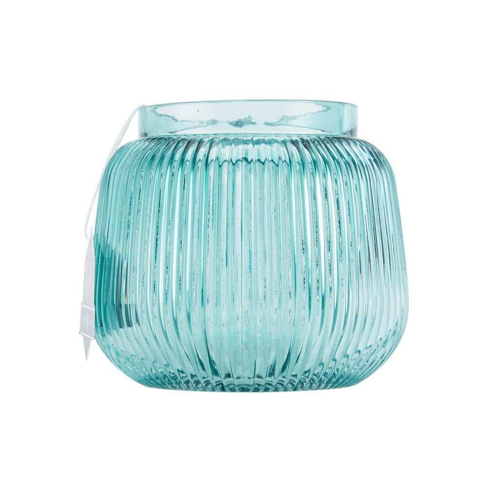Luxe Glass Hammered Decorative Vase