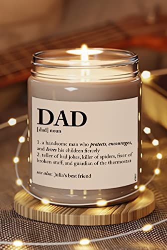 Personalized Dad Definition Scented Candle