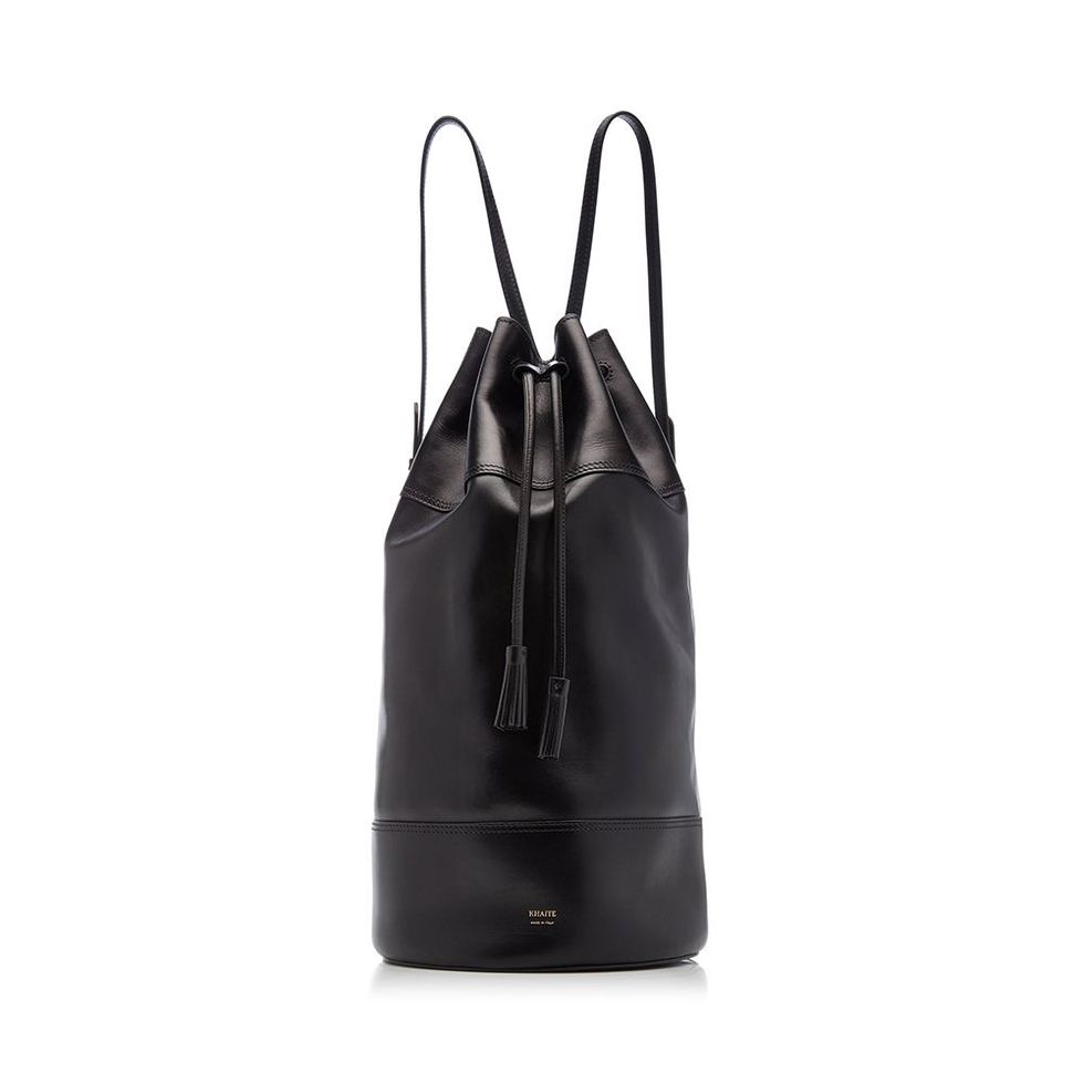 The Daphne Backpack in Black Leather