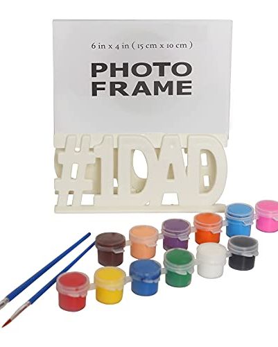 Paintable Photo Stand Art Kit for Dad