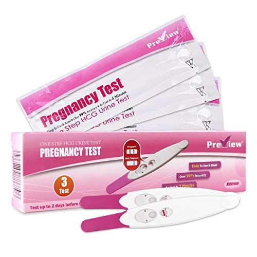 6 PCS Test Embarazo de Alta Sensibilidad 10 mIU/ml HCG Detección Temprana,  Predictor Test Embarazo Precoz, Pruebas de Embarazo HCG Test Tiras Embarazo