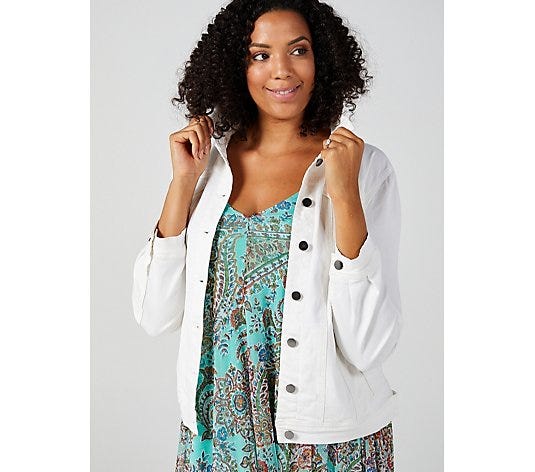 Long Sleeve Stretch Denim Jacket