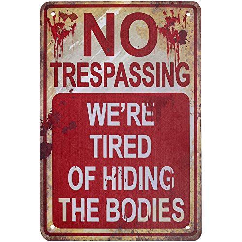 HRENCY No Trespassing Sign
