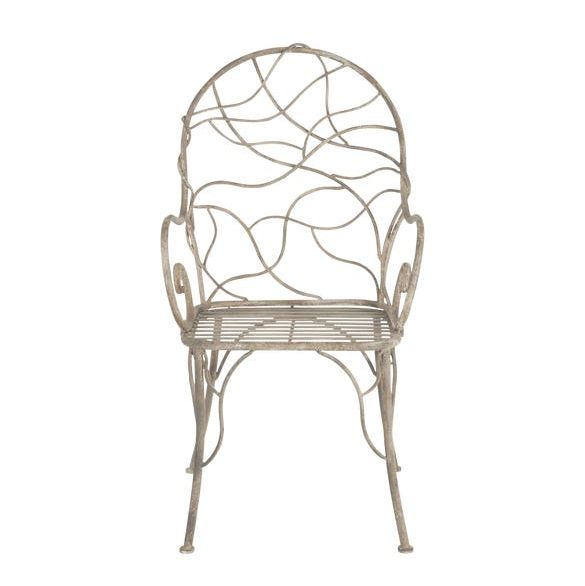 Viticcio Metal Garden Chair in Gray