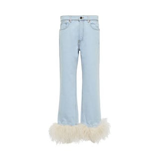 Cropped Mid Rise Jeans 