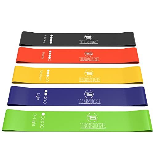 Resistance Bands Set of 5 Fitness Exercise Loop Latex Single NONSLIP Hip Band UK 