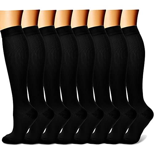 Generic (Black,)1 Pair Calf Compression Sleeves Men Women 20-30mmHg Leg Compression  Socks For Shin Splint Varicose Vein Calf Pain Relief DON @ Best Price  Online