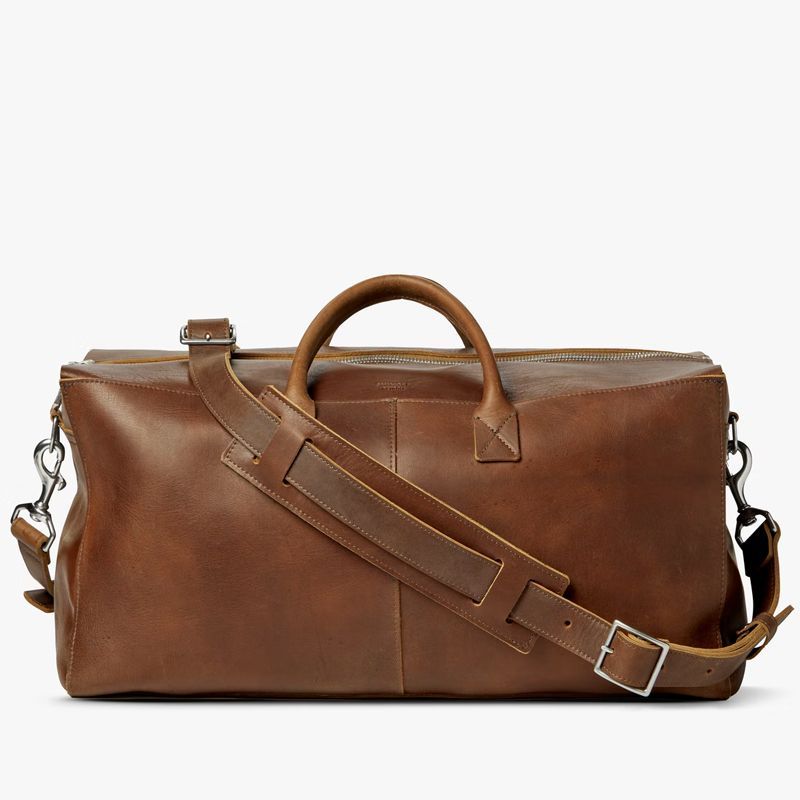 FR Fashion Co. 21 Men's Oversized Leather Duffle Bag
