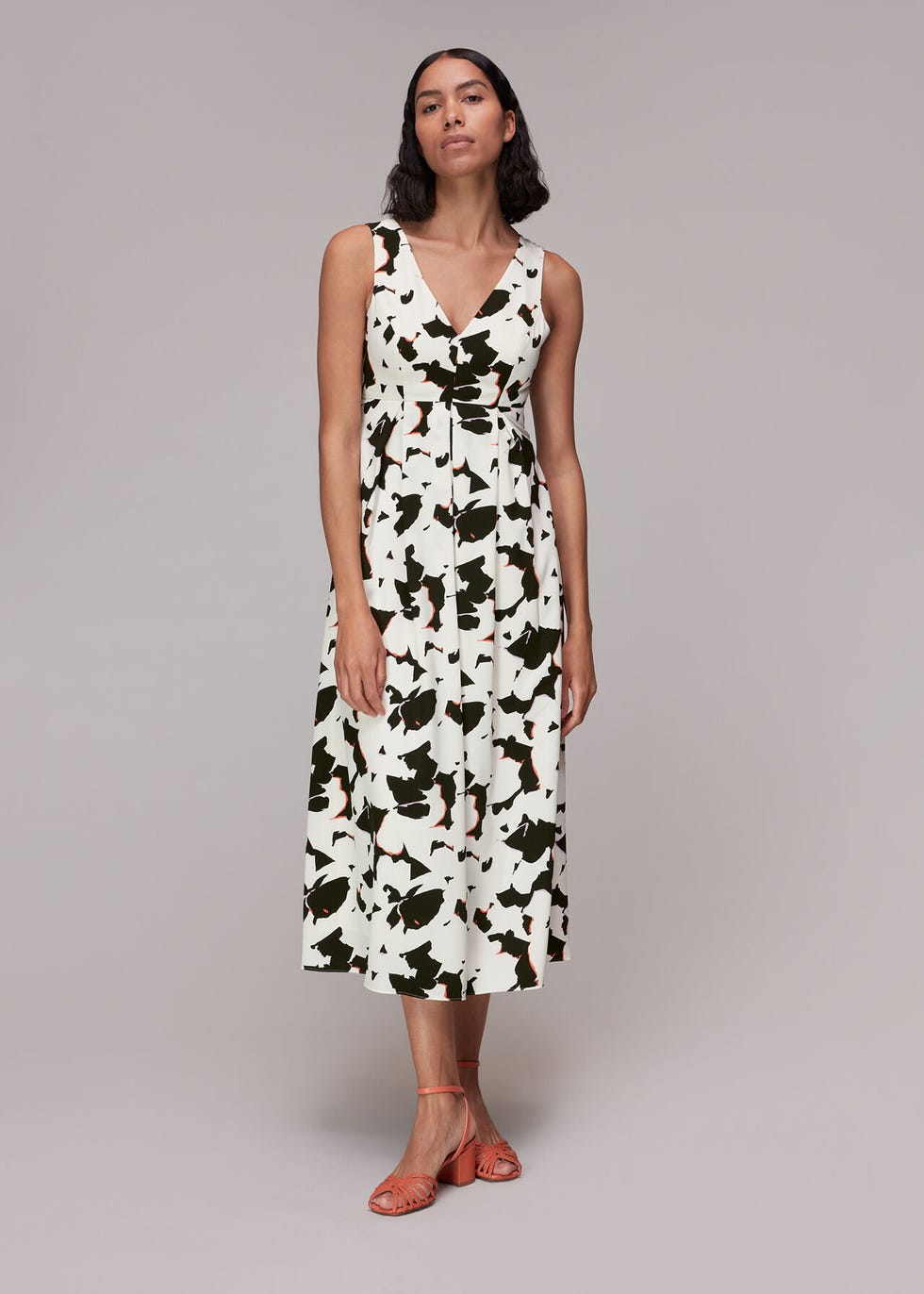 Silhouette Floral V-Neck Dress