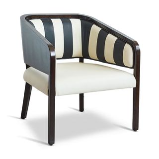 Martini black and white striped chair