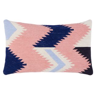 Lumbar pillow in Aztec chenille cotton 