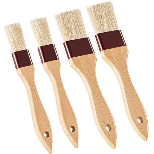 Pastry Brushes with Hardwood Handles